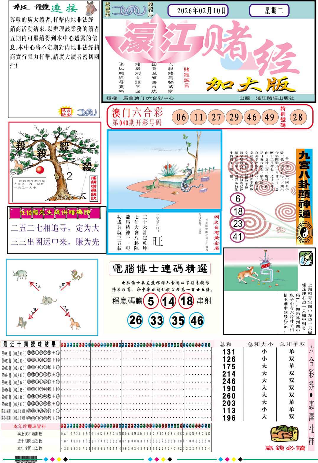 041期濠江赌经A加大版[图]