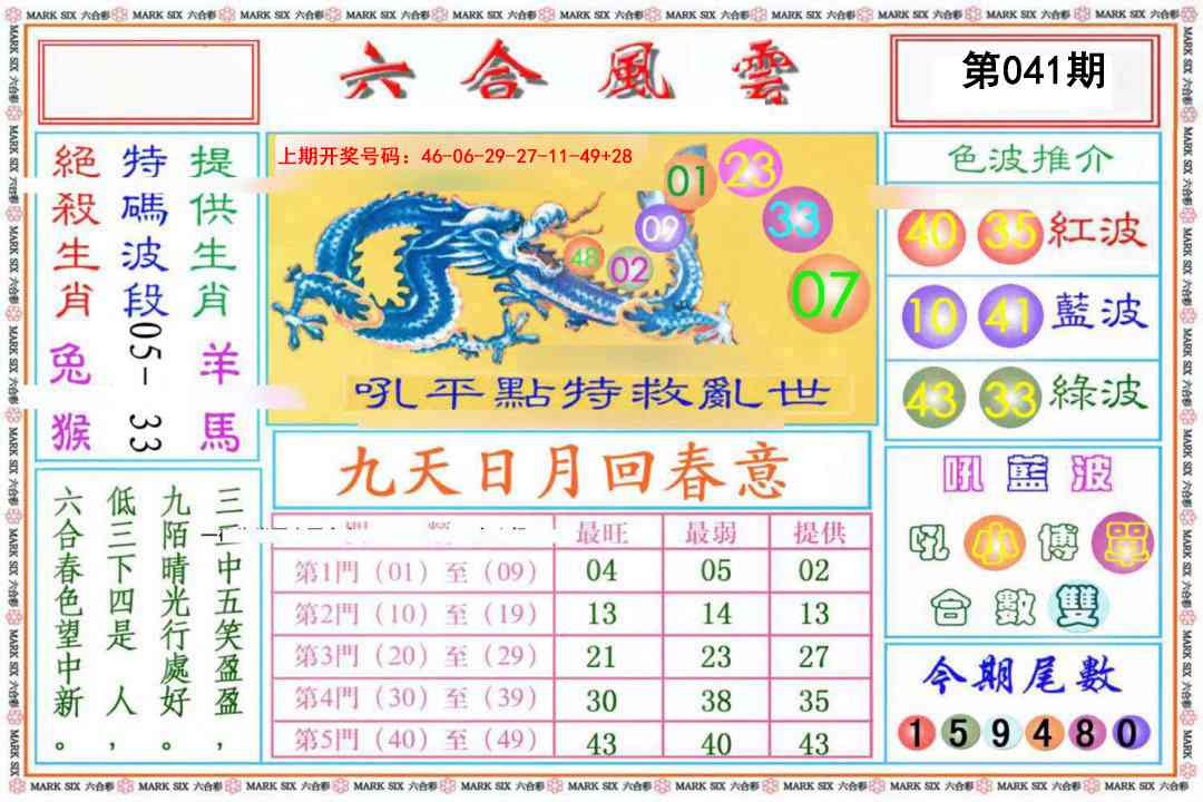 041期六合风云《另版》[图]