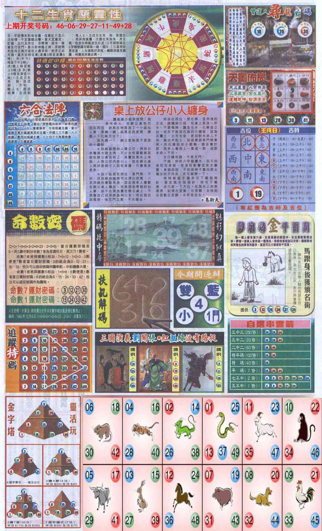 041期新报跑狗-2(背面)[图]