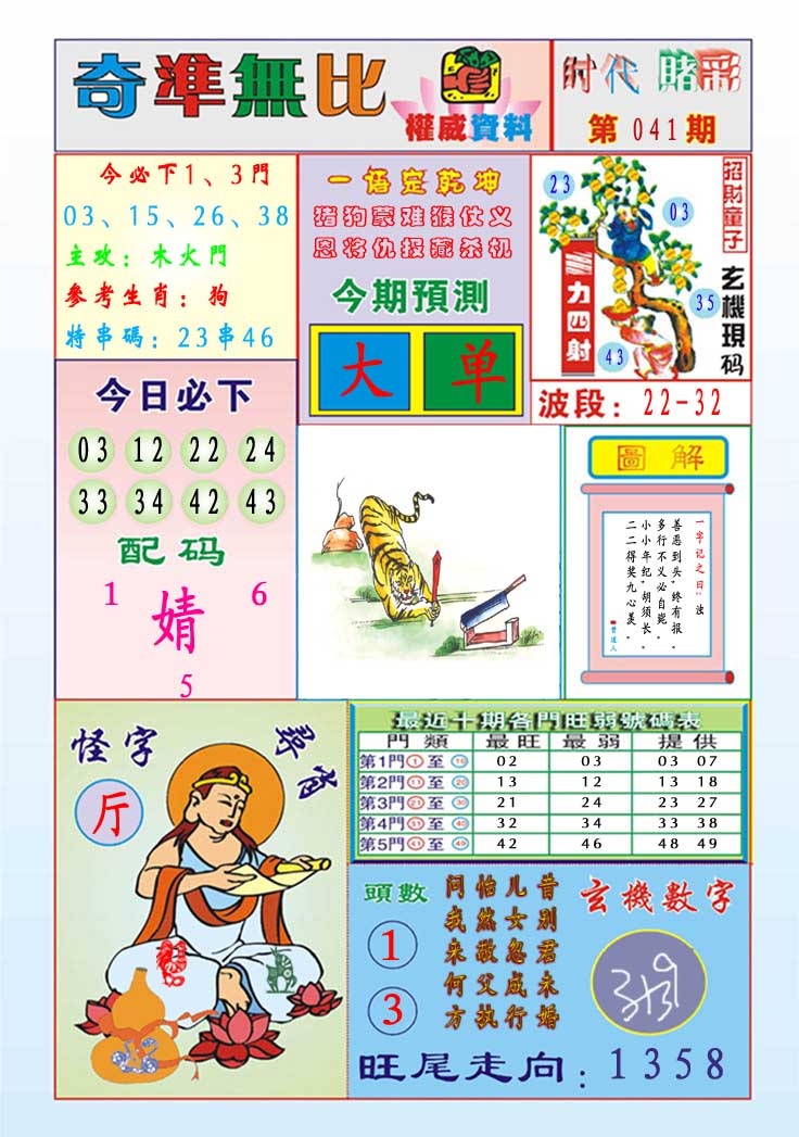 041期奇准无比[图]