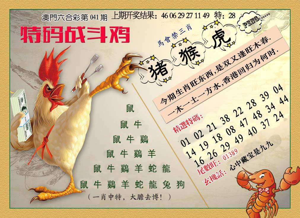 041期特码战斗机[图]