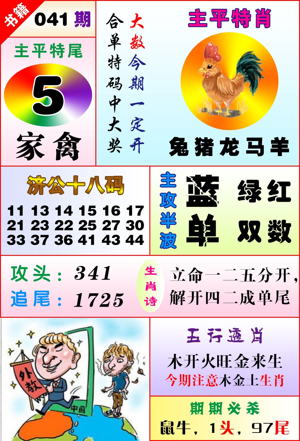 041期澳门狗头铡[图]