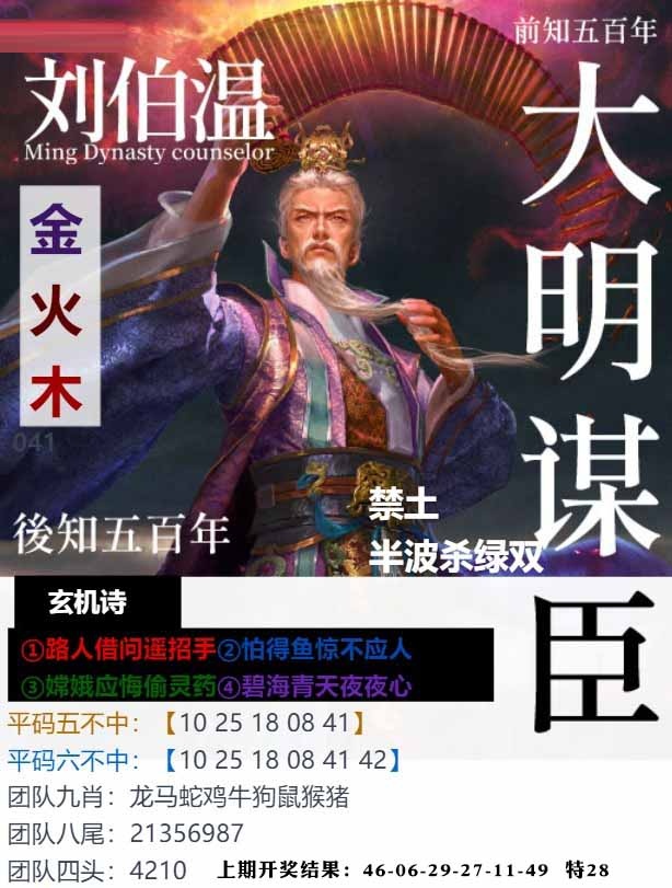 041期大明谋臣[图]